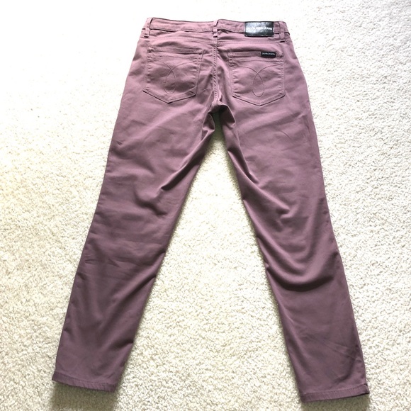 Calvin Klein Ankle Skinny Khaki Pants Sz 4 - Picture 3 of 11